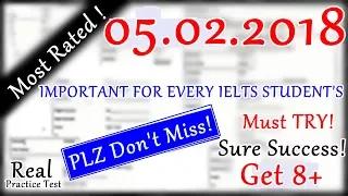 IELTS LISTENING PRACTICE TEST 2018 WITH ANSWERS | 05.02.2018