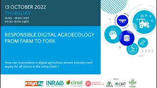 Responsible Digital Agroecology at FAO Sciences and innovation forum 2022