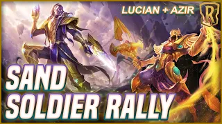 NEW AZIR LUCIAN DECK - Rally SPAM ( Azir + Lucian Scouts Aggro )| Legends of Runeterra (LOR)