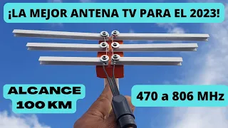 ✔La Mejor Antena TV 2023 que debes CONSTRUIR, ALCANCE 100 km, no pagues cable TV, mejor La TV Gratis