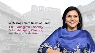 Dr. Sangita Reddy, Joint Managing Director of Apollo Hospitals Group - congratulates the graduates!
