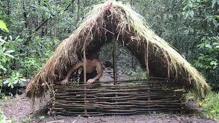 Grass thatch  Mud hut