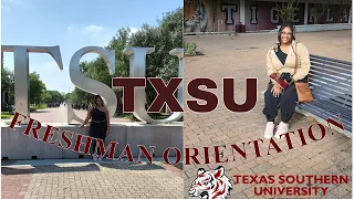 FRESHMAN ORIENTATION VLOG (Texas Southern University)
