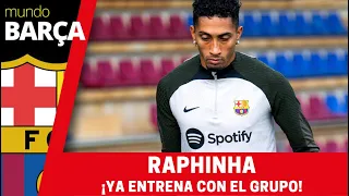 ¡RAPHINHA vuelve al entrenamiento del BARÇA antes del CLÁSICO!