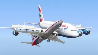 A380 Collides With Boeing 737 Mid Air During Emergency Landing | GTA 5
