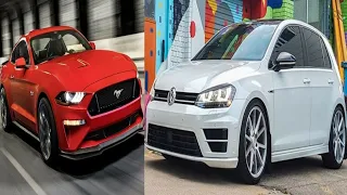 VW Golf R vs Ford Mustang DRAG RACE