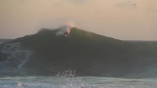 Surf in Sagres Portugal, how the Lorenzo Hurricane hit Beliche beach