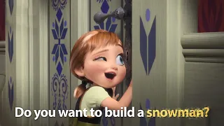 DISNEY SING-ALONGS | Do You Want To Build A Snowman? Frozen Lyric Video! | Official Disney UK