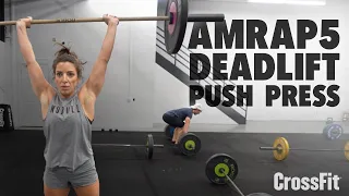 5-min. AMRAP, Deadlift, Push Press WOD Demo: 220910