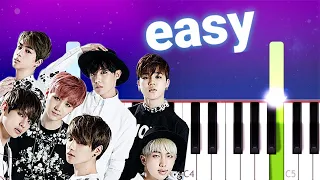 BTS (방탄소년단) - I NEED U (100% EASY PIANO TUTORIAL)