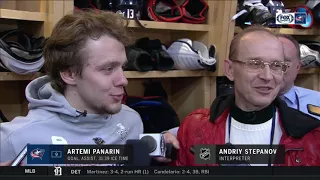 Artemi Panarin jokes about Russian opponents: 'We're not friends' | BLUE JACKETS-CAPITALS POSTGAME