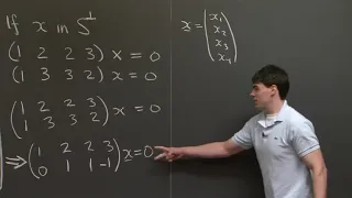 Orthogonal Vectors and Subspaces