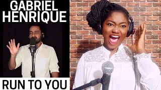 SINGER REACTS TO Gabriel Henrique - Run To You (Whitney Houston) Cover