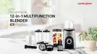 [UNBOX] Samu Giken 12 in 1 Multifunction Blender Set SG-MFB1400B