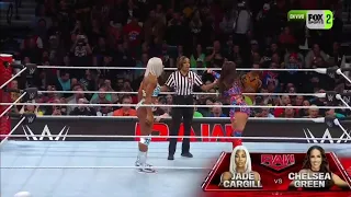 Jade Cargill Vs Chelsea Green - WWE Raw 08/04/2024 (En Español)