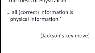 Philosophy 3   Lecture 14   Frank Jackson's "Epiphenomenal Qualia"