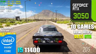 RTX 3050 + i5 11400 + 32GB RAM Test in 10 Games