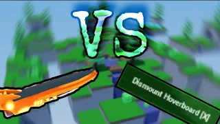 Finally they added dismount button to hoverboard.. (Roblox BedWars)