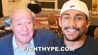 "SCHMUCK" - BOB ARUM CHECKS TEOFIMO LOPEZ PLANS FOR JOSH TAYLOR CATCHWEIGHT UNDISPUTED CLASH