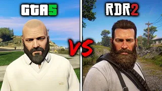 GTA 5 vs RDR2 - Details (Who Does It Best?)