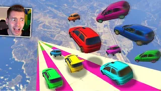 GTA V Online: sem freio! CORRIDA VAI E VOLTA numa RAMPA SEM FREIO!