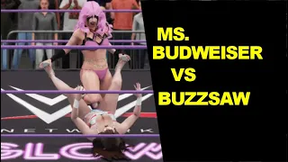 GLOW 1985 Ms. Budweiser vs Buzzsaw - Knockout Match