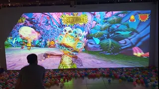 AR interactive wall projection games