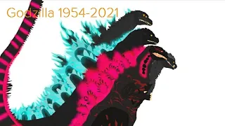 godzilla evolution dc2 1954-2021