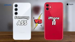 Samsung A55 vs iPhone 11