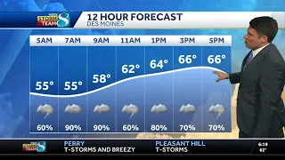 Iowa weather: Rain chances continue tonight and into Thursday