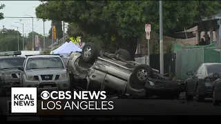 Pursuit ends in deadly crash in South LA