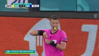 Danelson (Sweden) red card vs Ukraine