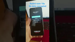 xiaomi redmi note 10s NV data is corrupted #service#shortvideo