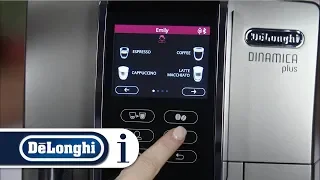 How to personalise a drink with your De'Longhi Dinamica Plus ECAM 370.95 bean-to-cup coffee machine