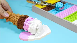 How MANY LEGO Ice Cream FLAVORS Can You Get with $2? BEST Rainbow Ice Cream Recipe 🌈