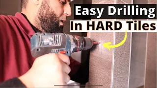 You can drill in hard wall tiles with this handy diamond drill! #diy #plumbing