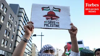 Pro-Palestine Demonstrators Protest Outside Israeli Embassy In Tokyo, Japan