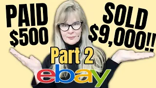 #60 eBay Sales PART 2 Vintage Jewelry Yard Sale Finds Thrift Stores How to Sell on Ebay