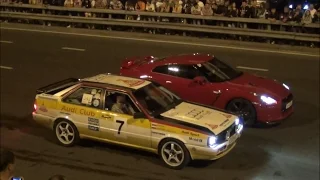 Audi Coupe Quattro VS Nissan GT-R R35 drag race