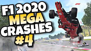F1 2020 MEGA CRASHES #4