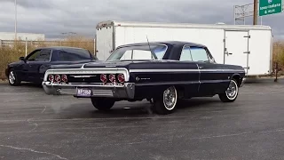 1964 Chevrolet Chevy Impala SS in Blue Paint & Engine Sound on My Car Story with Lou Costabile