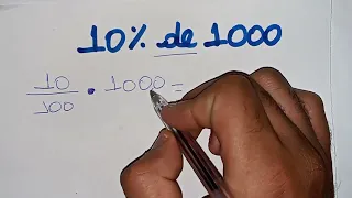 10% de 1000 - Porcentagem - Como calcular?