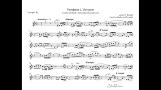 Perdere l'amore - Andrea Giuffredi - backing track for trumpet Bb