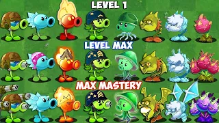 All Plants NEW & OLD Level 1 vs Max vs M200 Battlez - Who Will Win? - Pvz 2 Plant vs Plant