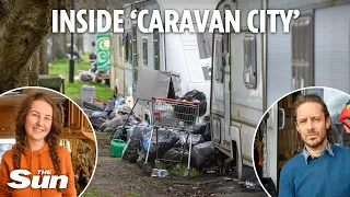 We live in 'Caravan City'...our beds are like coffins but it's too expensive to rent here