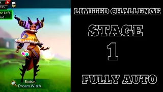 Lords mobile limited challenge saving dreams stage 1 fully auto Dream witch stage 1 fully auto