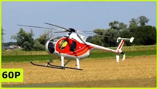 VERY FAST XL RC WITTE HUGHES 500 TURBINE HELICOPTER FLIGHT DEMONSTRATION