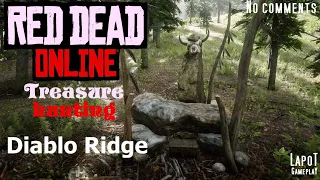 Red Dead Online. Treasure hunting. Diablo Ridge / Карта сокровищ Хребет Дьявола