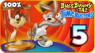 Bugs Bunny & Taz: Time Busters Walkthrough Part 5 (PS1) 100% Moon Valley, Elmer's Domain