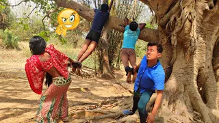 TRY TO NOT LAUGH CHALLENGE Must watch new funny video 2021_by fun sins।village boy comedy video।ep65
